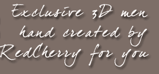 Exclusive 3D men created just for women!