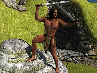 muscular 3d hunk Atlas