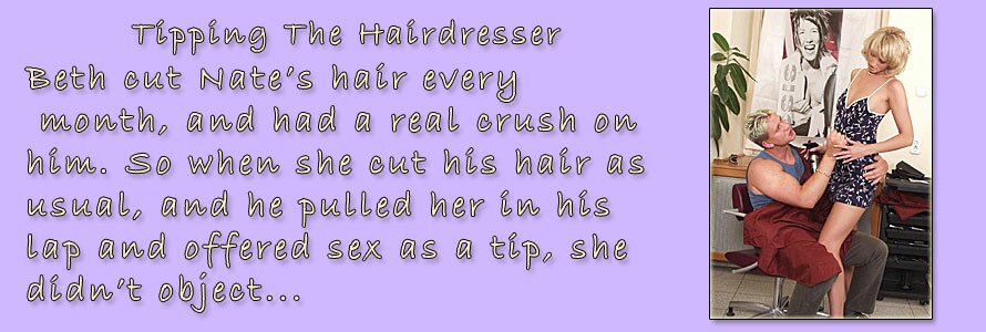 tipping the hairdresser porn for women