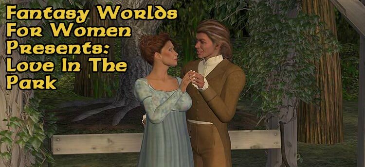 victorian 3d couple make love in the park