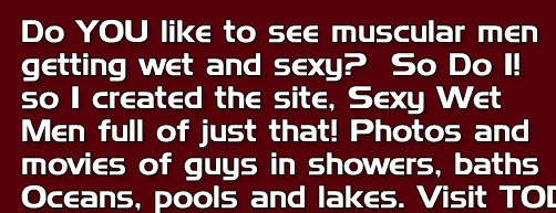 muscular wet sexy hunk