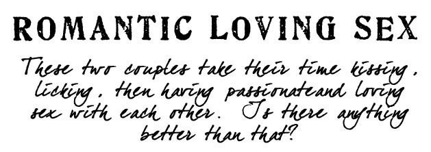 romantic loving sex